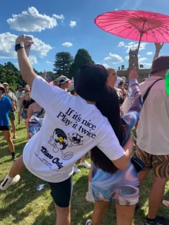 DISCO ONLY 'Play it Twice V2' Tee - White