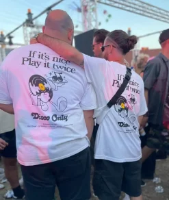 DISCO ONLY 'Play it Twice V2' Tee - White