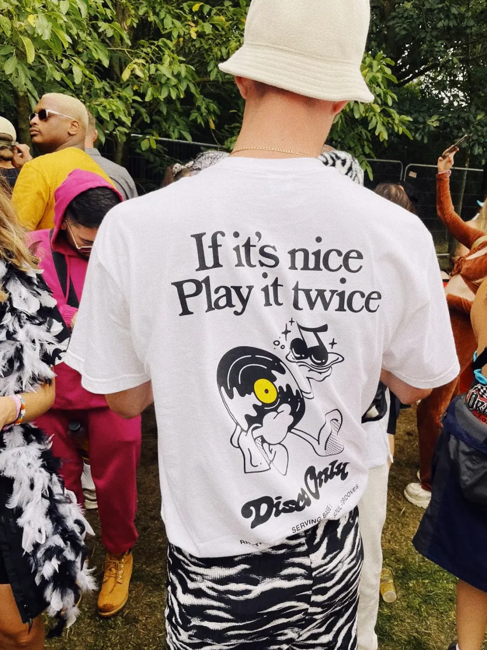 DISCO ONLY 'Play it Twice V2' Tee - White