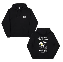 DISCO ONLY 'Play It Twice V2' Hoodie - Black