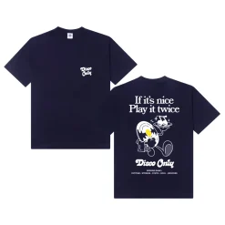 DISCO ONLY 'Play it Twice V2' Tee - Navy