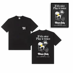 Discounted Bundles DISCO ONLY 'Play It Twice V2' Tee & Print Bundle - Black