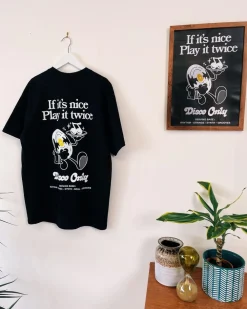 Discounted Bundles DISCO ONLY 'Play It Twice V2' Tee & Print Bundle - Black