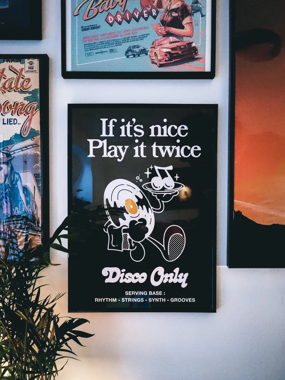 Discounted Bundles DISCO ONLY 'Play It Twice V2' Tee & Print Bundle - Black