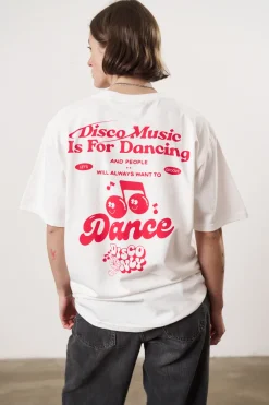 DISCO ONLY 'Retro Dancing' Tee - White