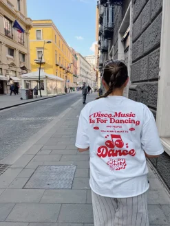 DISCO ONLY 'Retro Dancing' Tee - White