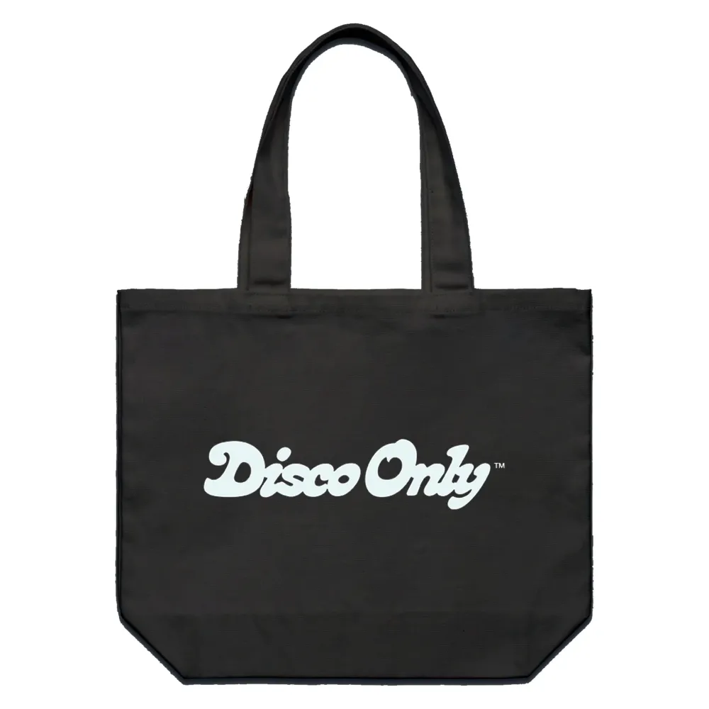 Women DISCO ONLY 'Script' Tote Bag - Black