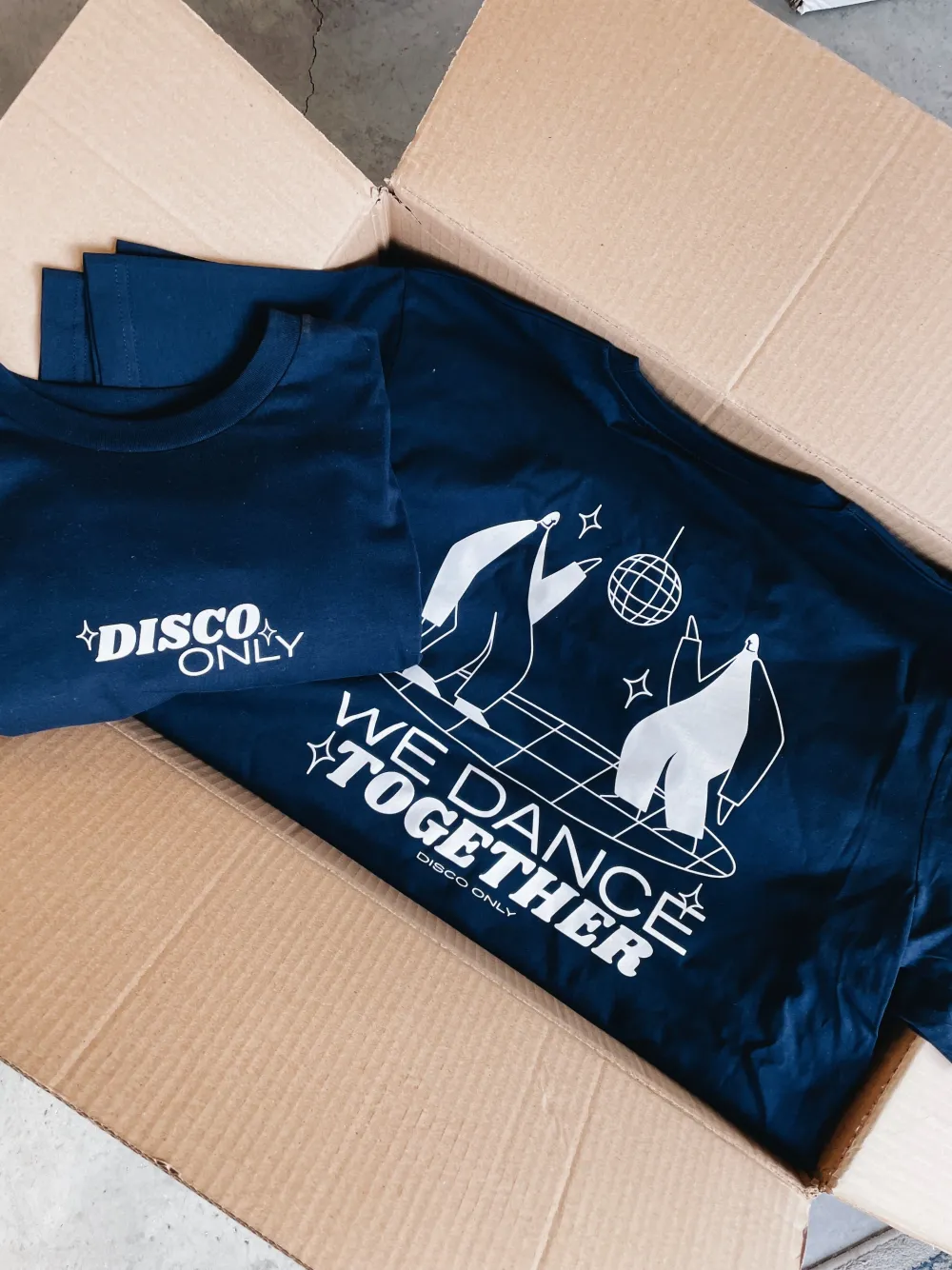DISCO ONLY 'We Dance Together' Tee - Navy