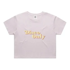 DISCO ONLY WMNS '70s' Cropped Tee - Orchid