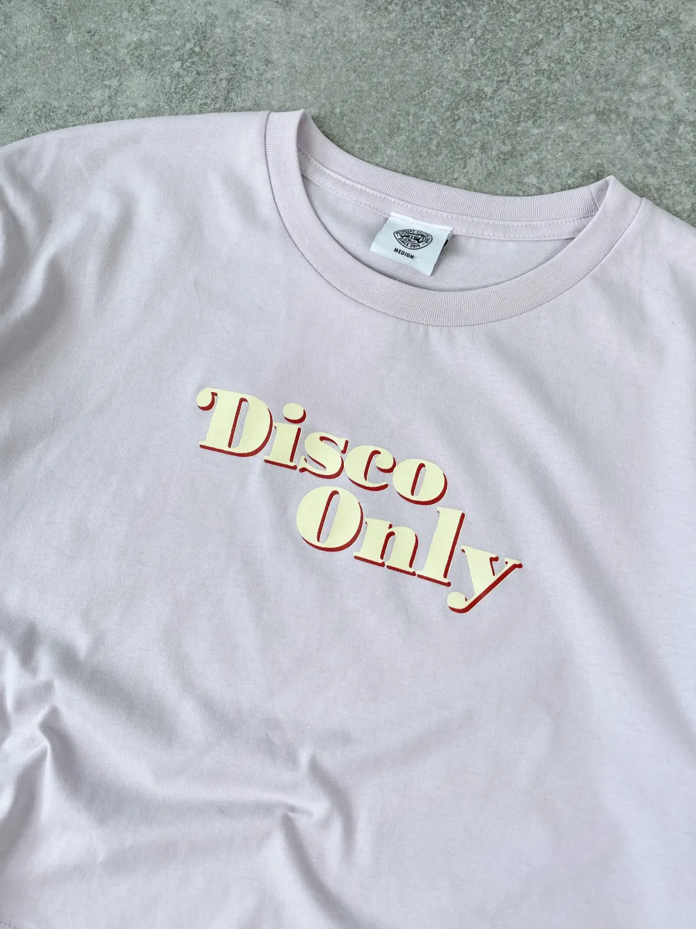 DISCO ONLY WMNS '70s' Cropped Tee - Orchid