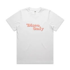 DISCO ONLY WMNS '70s' Heavy Tee - White