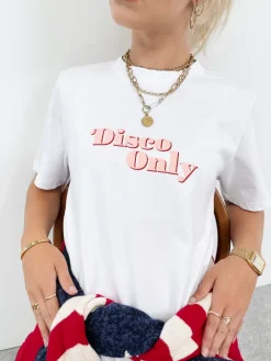 DISCO ONLY WMNS '70s' Heavy Tee - White