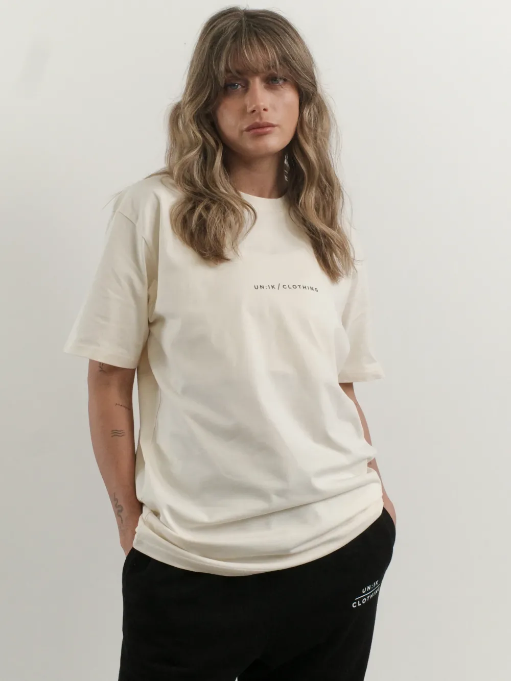 UN:IK Essentials Essentials 'Premium Basics' Tee - Ecru