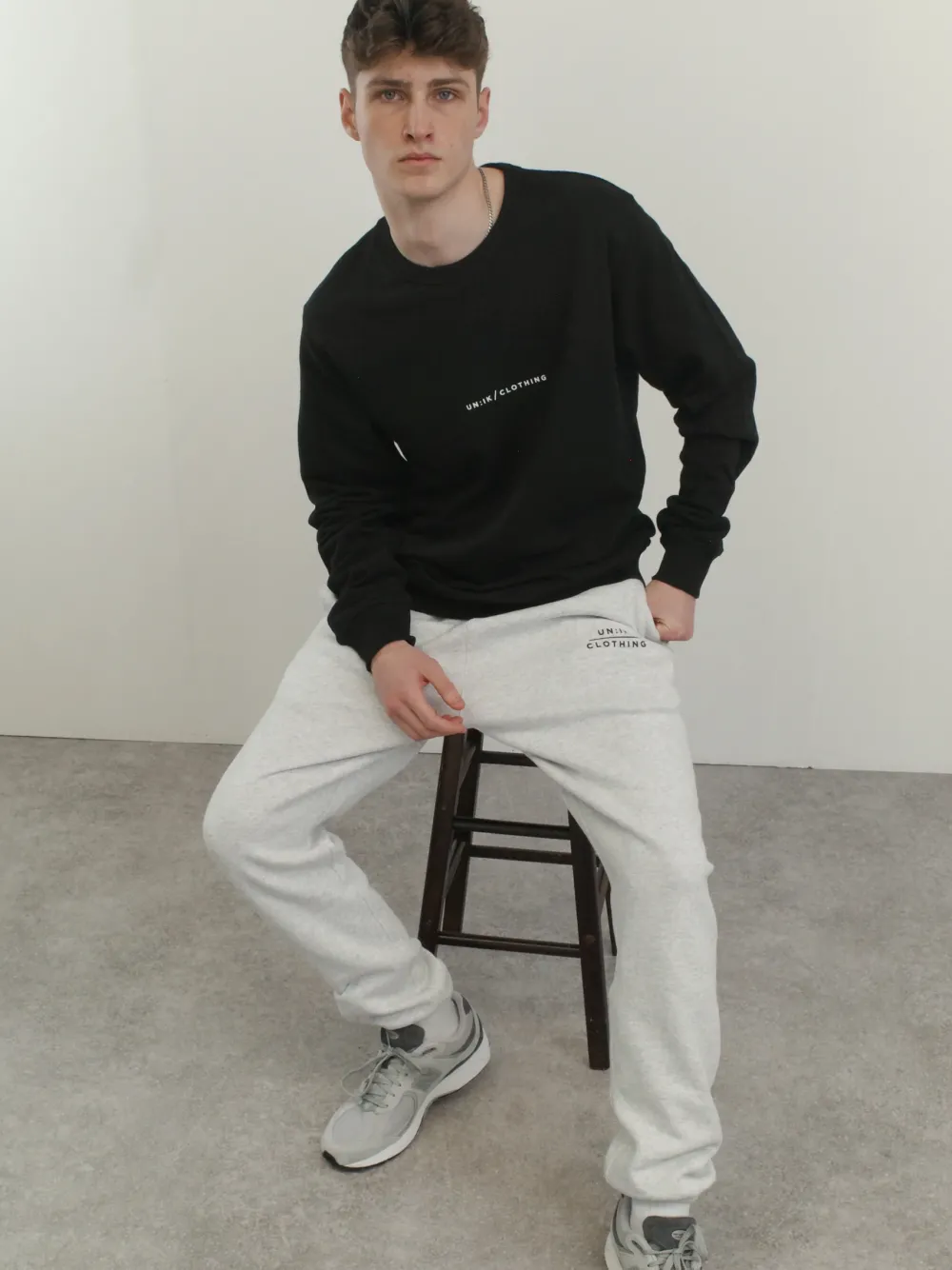 UN:IK Essentials Essentials 'Premium Basics' Sweater - Black