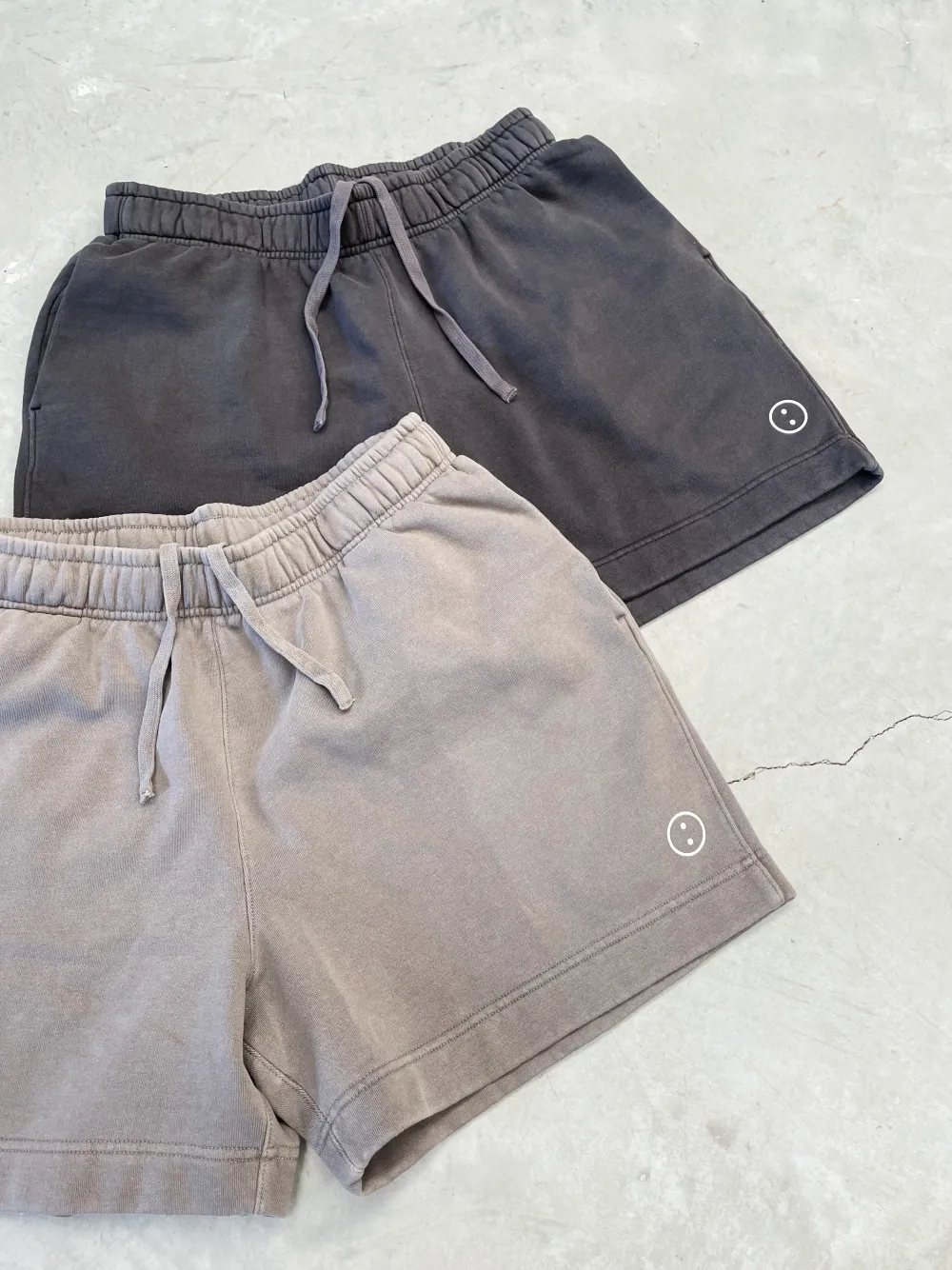 UN:IK Essentials Essentials Premium Faded Jogger Shorts - Vintage Grey