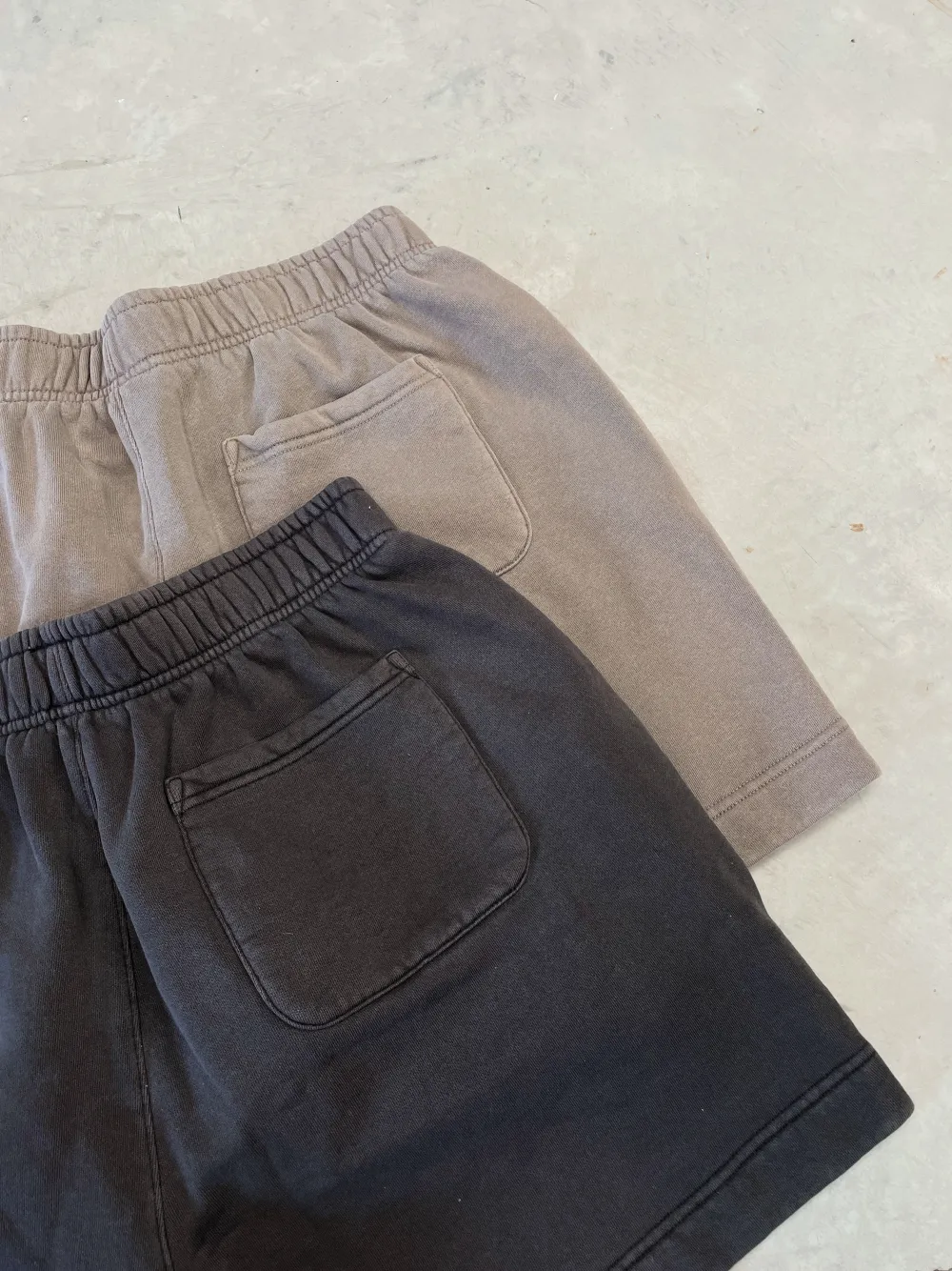 UN:IK Essentials Essentials Premium Faded Jogger Shorts - Vintage Grey