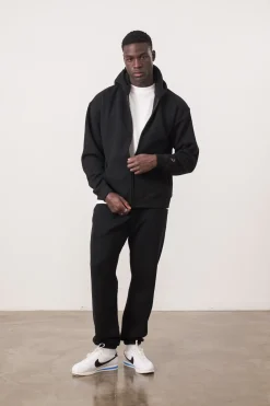 UN:IK Essentials Essentials Premium Zip Up Hoodie - Black