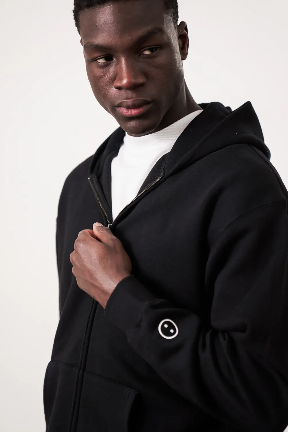 UN:IK Essentials Essentials Premium Zip Up Hoodie - Black