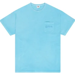 UN:IK Essentials Essentials 'Sets' Vintage Washed Pocket Tee - Lagoon
