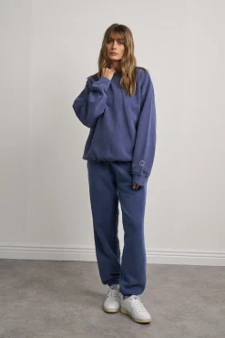 UN:IK Essentials Essentials Vintage Washed Sweater & Jogger Set -  Navy