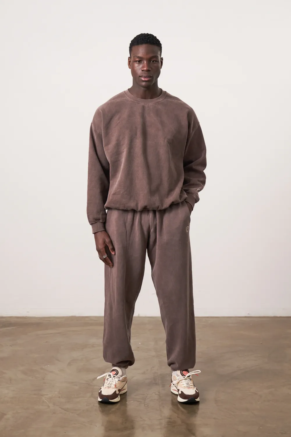 UN:IK Essentials Essentials Vintage Washed Sweater - Cocoa