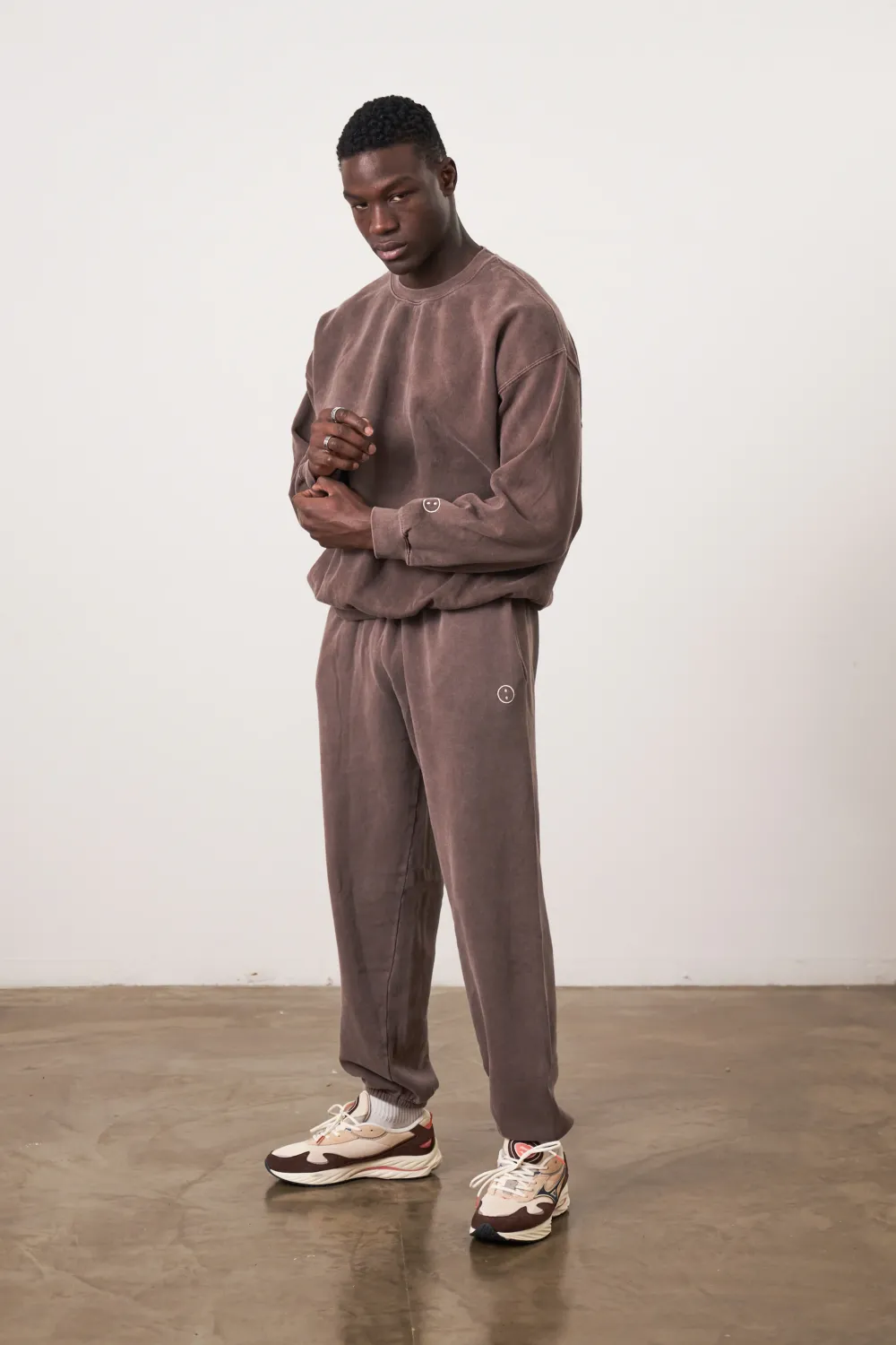 UN:IK Essentials Essentials Vintage Washed Sweater - Cocoa