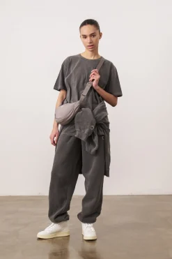 UN:IK Essentials Essentials Vintage Washed Joggers - Charcoal