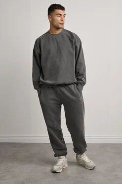 UN:IK Essentials Essentials Vintage Washed Joggers - Charcoal