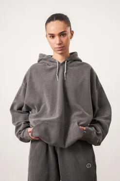 UN:IK Essentials Essentials Vintage Washed Hoodie - Charcoal
