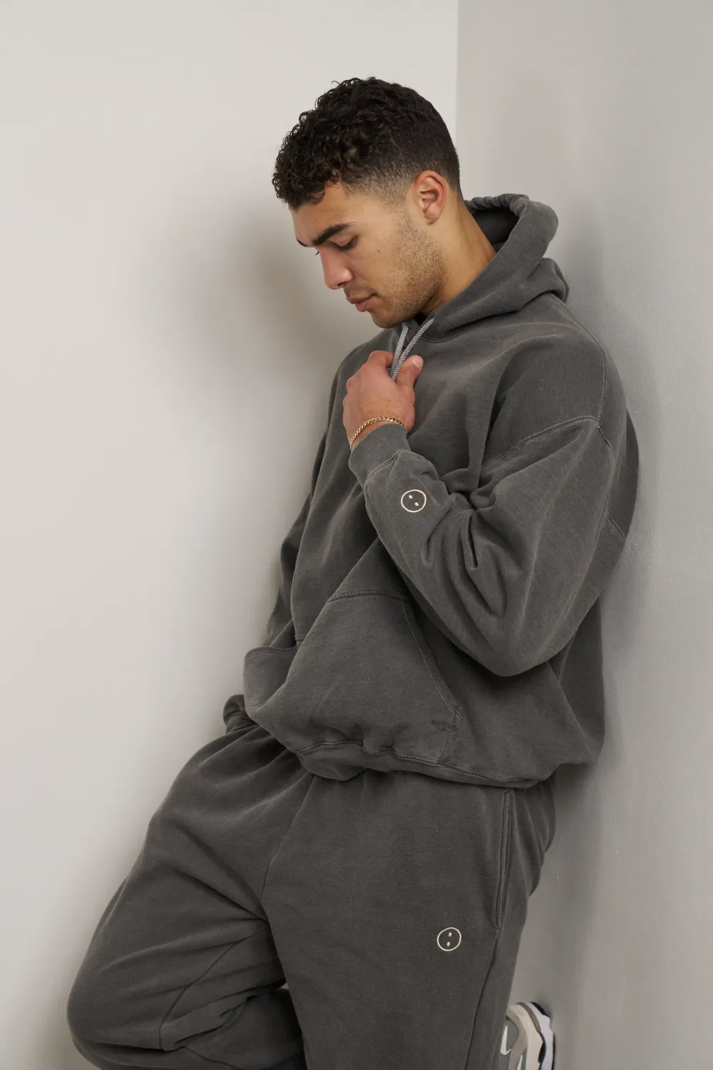 UN:IK Essentials Essentials Vintage Washed Hoodie - Charcoal