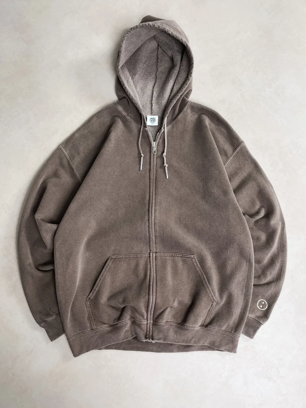 UN:IK Essentials Essentials Vintage Washed Zip-Up Hoodie & Jogger Set - Cocoa