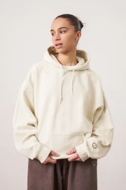 UN:IK Essentials Essentials Vintage Washed Hoodie - Ivory