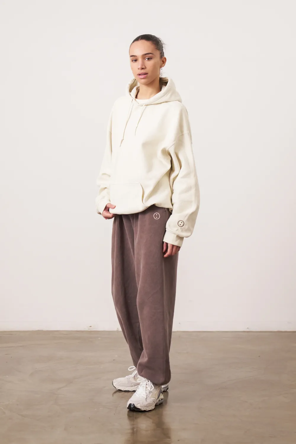 UN:IK Essentials Essentials Vintage Washed Hoodie - Ivory