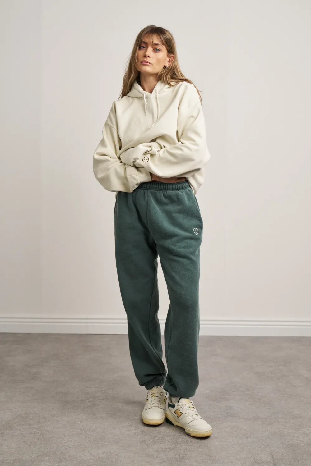 UN:IK Essentials Essentials Vintage Washed Hoodie - Ivory