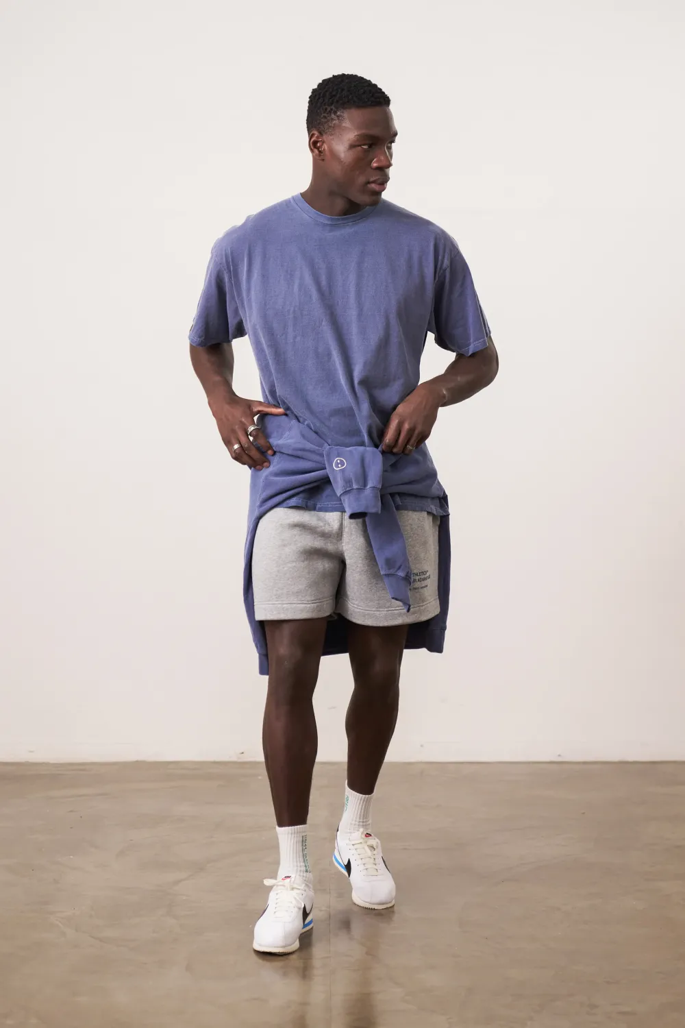 UN:IK Essentials Essentials Vintage Washed Tee - Navy