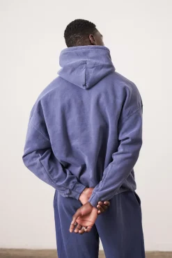 UN:IK Essentials Essentials Vintage Washed Hoodie - Navy