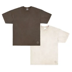Discounted Bundles Essentials Vintage Washed Tee Twinpack - Cocoa/Ivory