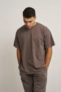 Discounted Bundles Essentials Vintage Washed Tee Twinpack - Cocoa/Ivory