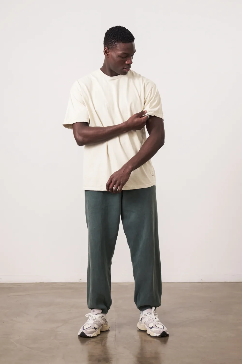 UN:IK Essentials Essentials Vintage Washed Tee - Ivory