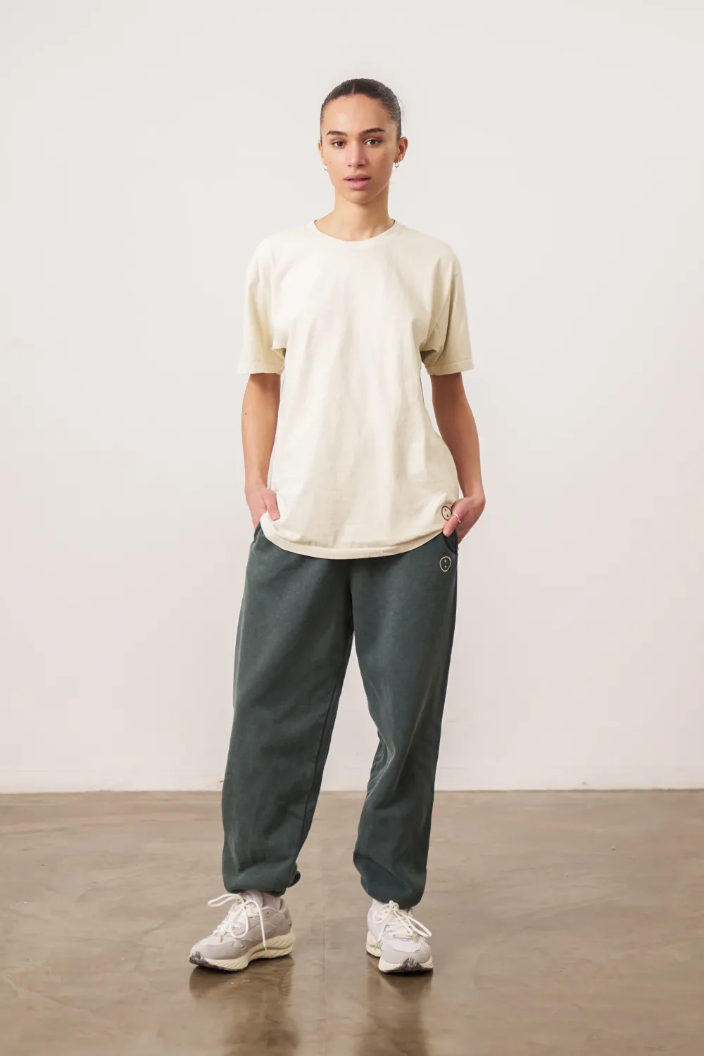 UN:IK Essentials Essentials Vintage Washed Tee - Ivory