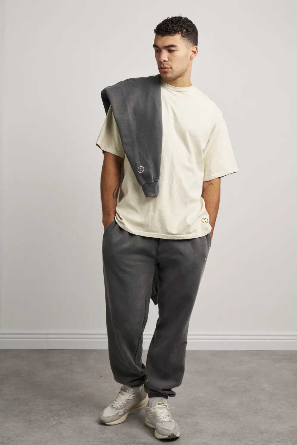 UN:IK Essentials Essentials Vintage Washed Tee - Ivory