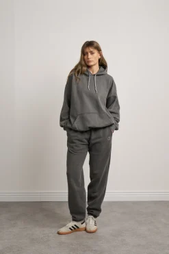 UN:IK Essentials Essentials Vintage Washed Hoodie & Jogger Set - Charcoal