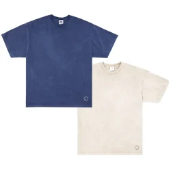Discounted Bundles Essentials Vintage Washed Tees Twinpack - Navy/Ivory