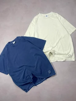Discounted Bundles Essentials Vintage Washed Tees Twinpack - Navy/Ivory