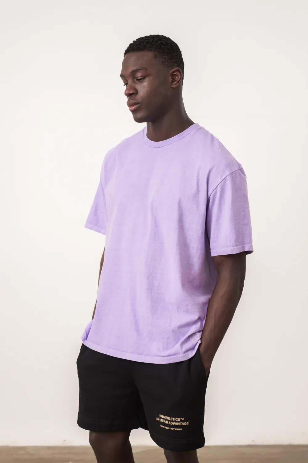 UN:IK Essentials Essentials Vintage Washed Tee - Lilac