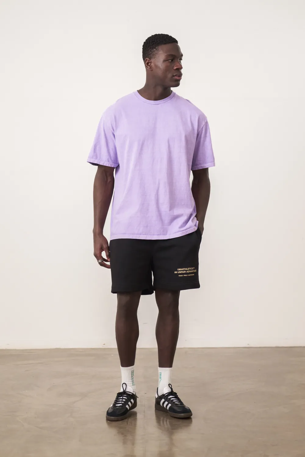 UN:IK Essentials Essentials Vintage Washed Tee - Lilac
