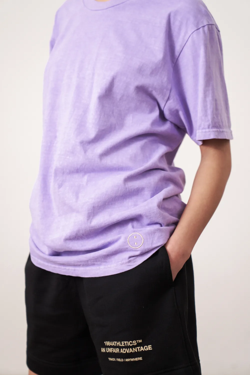 UN:IK Essentials Essentials Vintage Washed Tee - Lilac