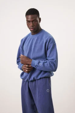 UN:IK Essentials Essentials Vintage Washed Sweater - Navy