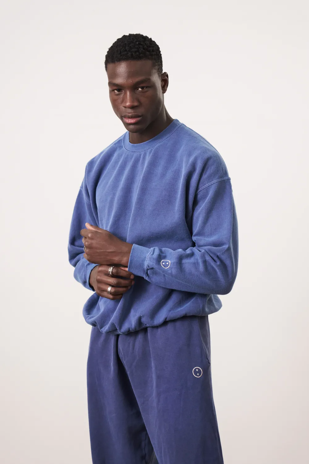 UN:IK Essentials Essentials Vintage Washed Sweater - Navy