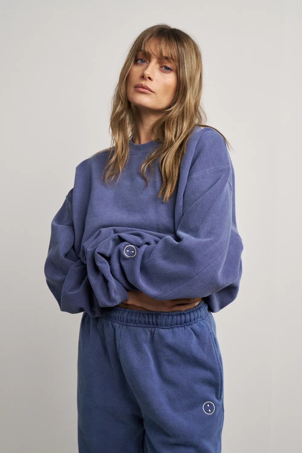 UN:IK Essentials Essentials Vintage Washed Sweater - Navy